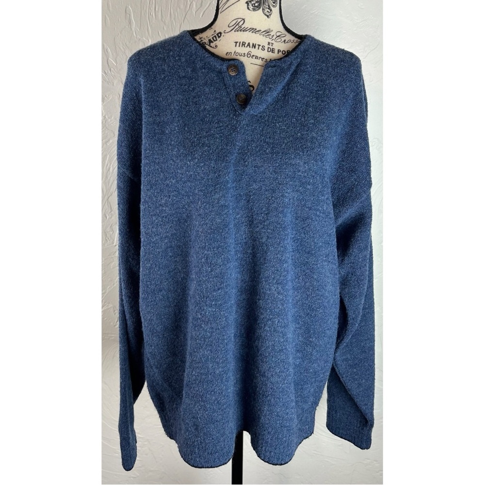 Alberto Danti Men's Wool Blend Pullover Sweater, Large